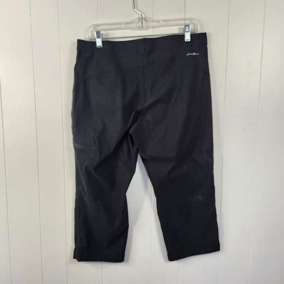 Eddie Bauer Rainier Capri Pants Cropped Pants Black Hiking Activewear Womens 10 - Picture 4 of 13